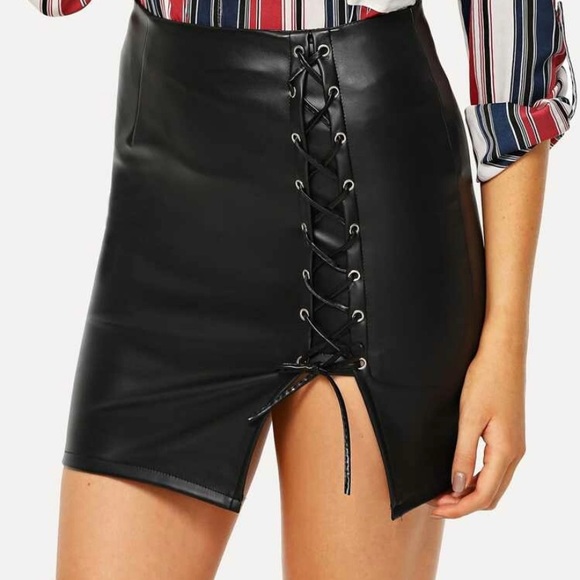 Faux leather skirt - Picture 4 of 5